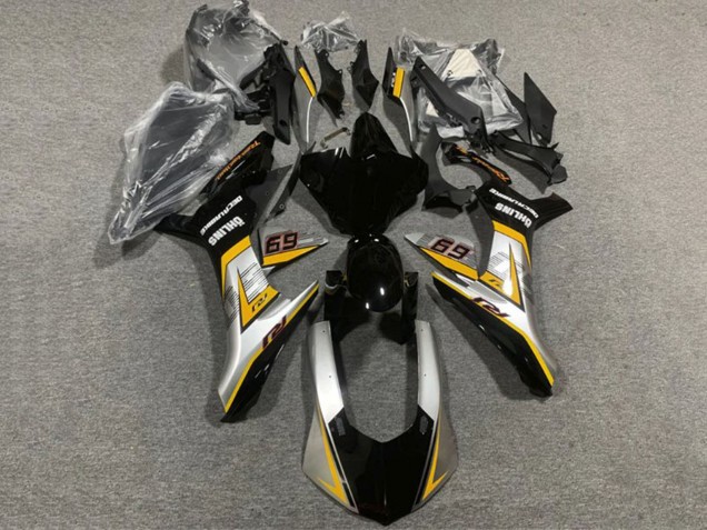 Descuento Carenados Moto Yamaha YZF 1000 R1 2020-2025 - Plata Amarillo Negro Brillante