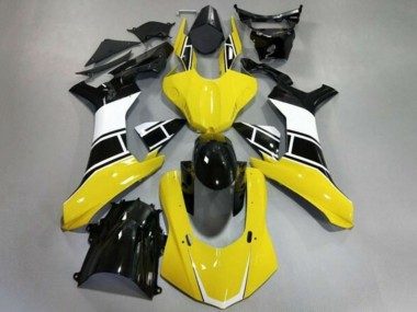 Descuento Carenados Moto Yamaha YZF 1000 R1 2020-2025 - Amarillo Blanco Negro Brillante