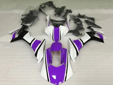 Descuento Carenado Moto Yamaha YZF 1000 R1 2020-2025 - Blanco Púrpura Negro Brillante
