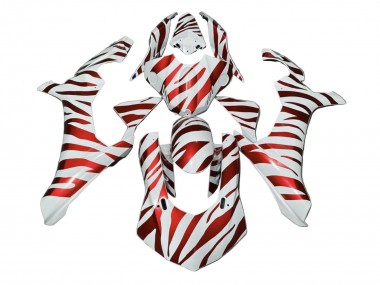 Descuento Carenados Moto Yamaha YZF 1000 R1 2020-2025 - Blanco Rojo Cebra