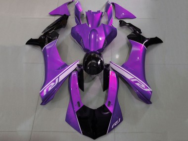 Descuento Carenados Moto Yamaha YZF 1000 R1 2020-2025 - Púrpura Plata Negro Brillante
