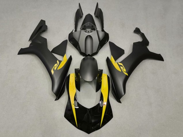 Descuento Carenados Moto Yamaha YZF 1000 R1 2020-2025 - Negro Brillante Negro Mate Amarillo