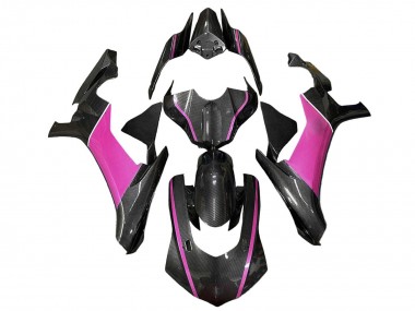 Descuento Carenados Moto Yamaha YZF 1000 R1 2020-2025 - Falso FibraCarbono Rosa