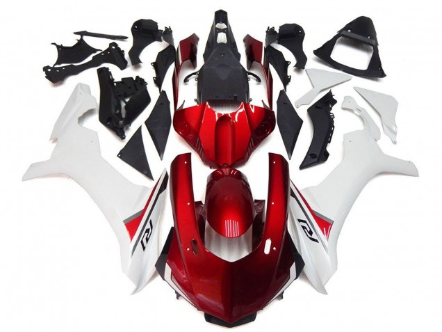 Descuento Carenados Moto Yamaha YZF 1000 R1 2020-2025 - Blanco Rojo Negro