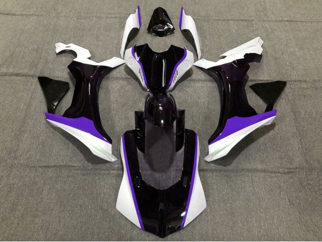 Descuento Carenados Moto Yamaha YZF 1000 R1 2020-2025 - Blanco Púrpura Negro Brillante