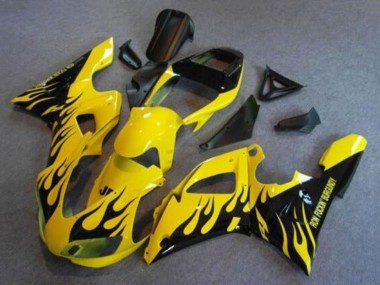 Descuento Carenados Moto Yamaha YZF 1000 R1 1998-1999 - Amarillo Negro Llama