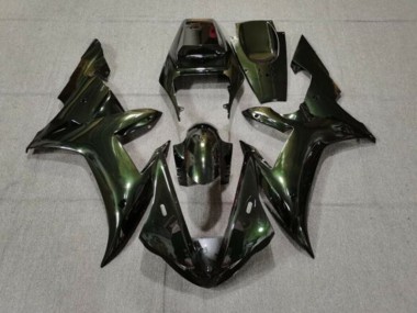 Descuento Carenados Moto Yamaha YZF 1000 R1 2002-2003 - Verde Oscuro Camaleón