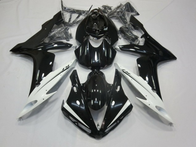 Descuento Carenados Moto Yamaha YZF 1000 R1 2004-2006 - Negro Brillante Blanco