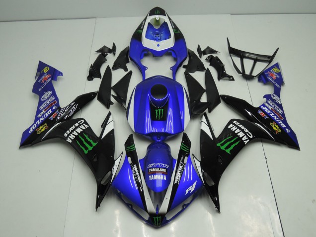 Descuento Carenados Moto Yamaha YZF 1000 R1 2004-2006 - Azul Blanco Negro Verde Monstruo Energy