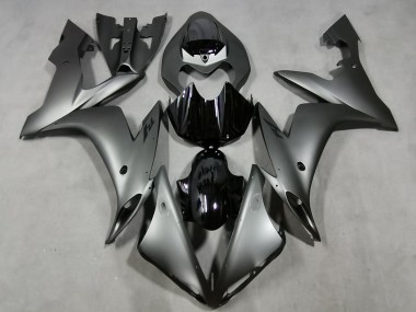 Descuento Carenados Moto Yamaha YZF 1000 R1 2004-2006 - Plata Mate Negro Brillante