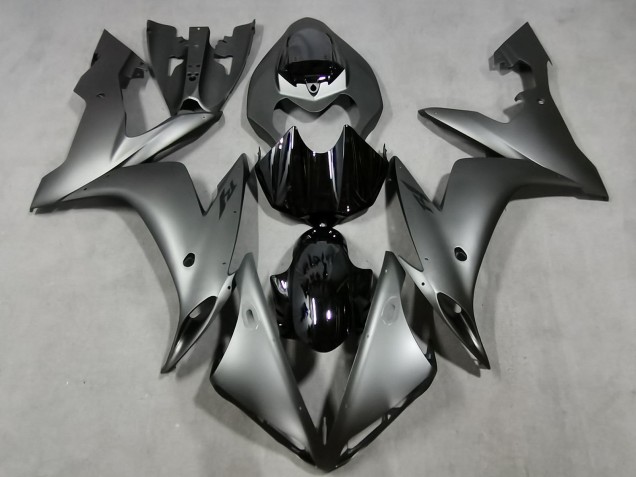 Descuento Carenados Moto Yamaha YZF 1000 R1 2004-2006 - Plata Mate Negro Brillante