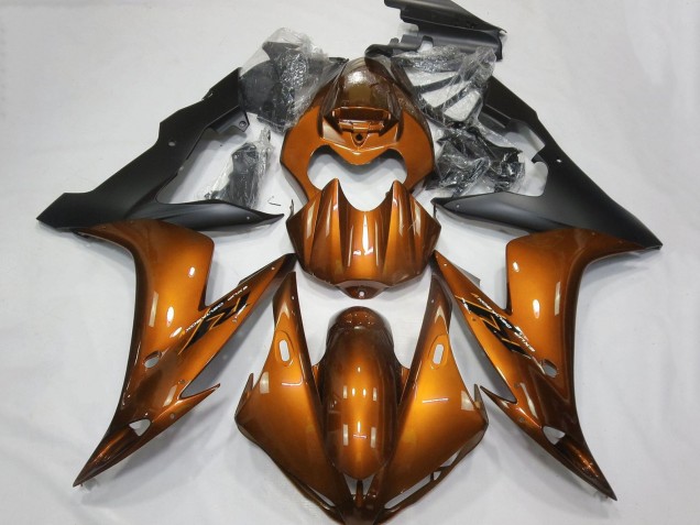 Descuento Carenados Moto Yamaha YZF 1000 R1 2004-2006 - Naranja Negro Mate