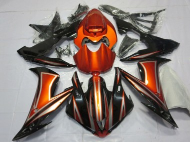 Descuento Carenados Moto Yamaha YZF 1000 R1 2004-2006 - Naranja Negro Brillante