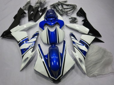Descuento Carenado Moto Yamaha YZF 1000 R1 2004-2006 - Blanco Azul Negro