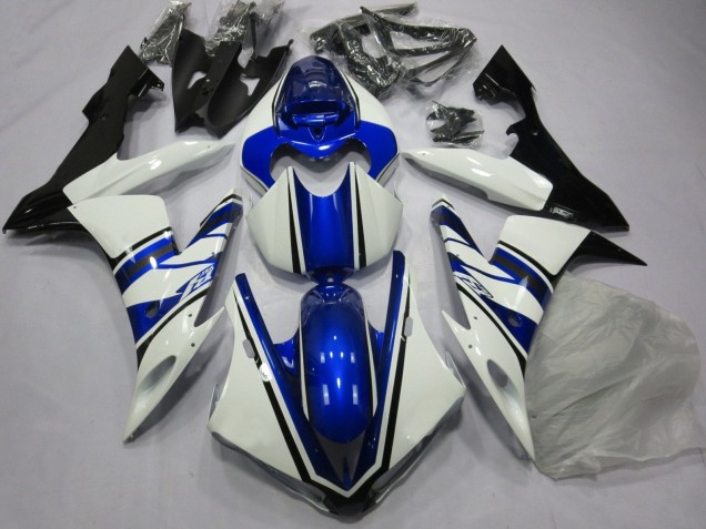 Descuento Carenado Moto Yamaha YZF 1000 R1 2004-2006 - Blanco Azul Negro