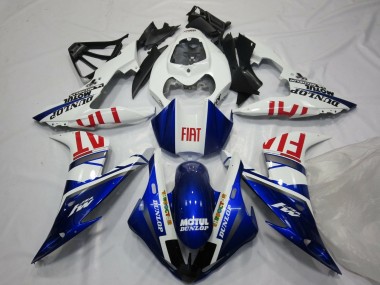 Descuento Carenados Moto Yamaha YZF 1000 R1 2004-2006 - Blanco Azul Rojo Fiat