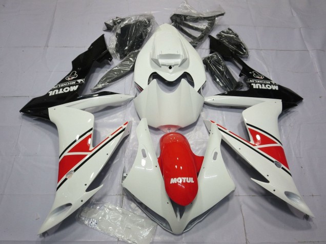 Descuento Carenados Moto Yamaha YZF 1000 R1 2004-2006 - Blanco Rojo Negro