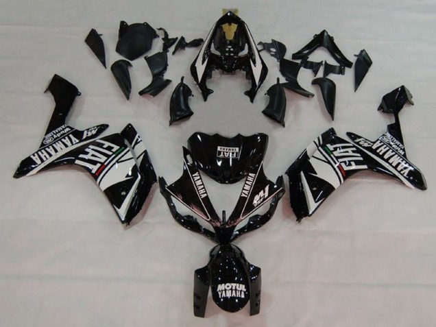 Descuento Carenados Moto Yamaha YZF 1000 R1 2007-2008 - Blanco Negro Fiat