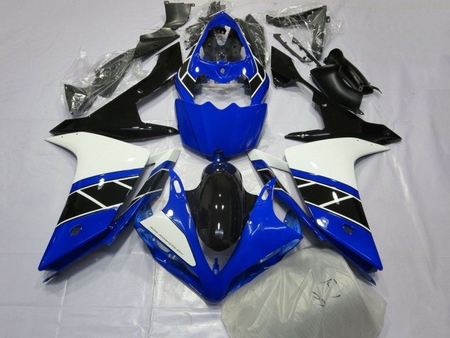 Descuento Carenado Moto Yamaha YZF 1000 R1 2007-2008 - Azul Blanco Negro