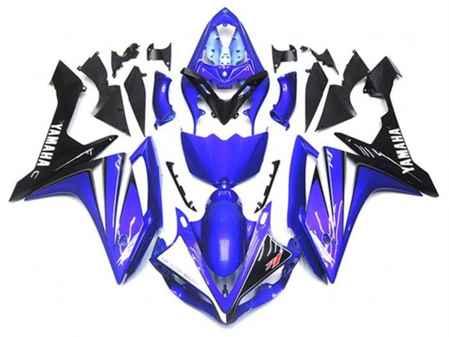 Descuento Kits Carenado Moto Yamaha YZF 1000 R1 2007-2008 - Azul Blanco Negro