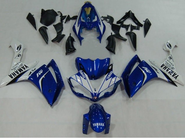 Descuento Carenados Moto Yamaha YZF 1000 R1 2007-2008 - Azul Blanco Negro M1