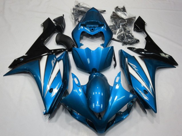 Descuento Carenados Moto Yamaha YZF 1000 R1 2007-2008 - Azul Blanco Negro