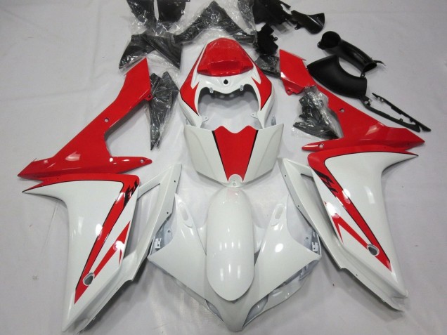Descuento Carenado Moto Yamaha YZF 1000 R1 2007-2008 - Blanco Rojo