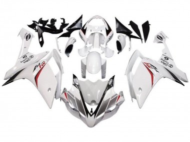 Descuento Carenado Moto Yamaha YZF 1000 R1 2007-2008 - Blanco Rojo Negro Raya