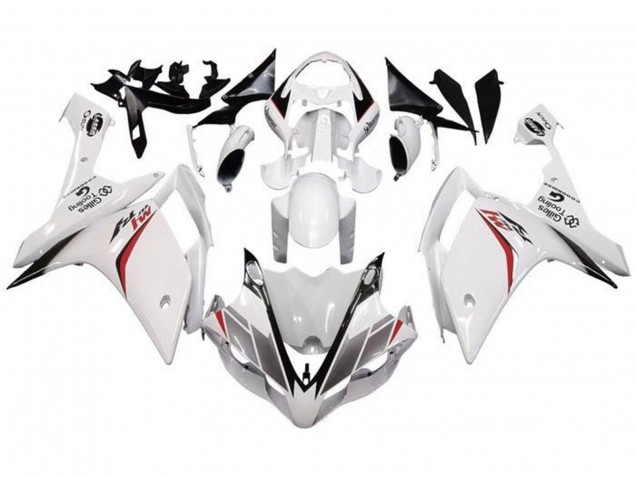 Descuento Carenado Moto Yamaha YZF 1000 R1 2007-2008 - Blanco Rojo Negro Raya