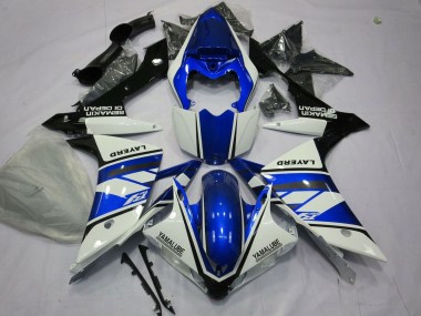 Descuento Carenados Moto Yamaha YZF 1000 R1 2007-2008 - Blanco Azul Negro Layerd