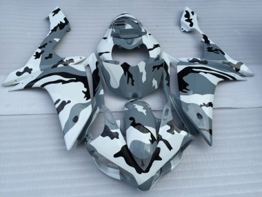 Descuento Carenados Moto Yamaha YZF 1000 R1 2007-2008 - Blanco Gris Negro Camouflage