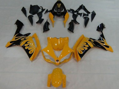 Descuento Carenados Moto Yamaha YZF 1000 R1 2007-2008 - Amarillo Negro Llama