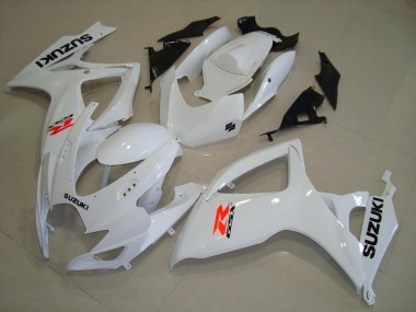 Descuento Carenados Moto Suzuki GSXR 600 / GSXR 750 2004-2005 - Blanco Rojo Negro
