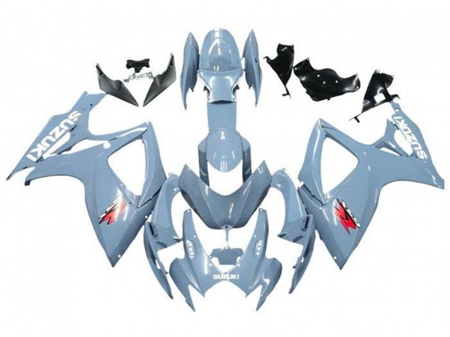 Descuento Carenados Moto Suzuki GSXR 600 / GSXR 750 2006-2007 - Azul Gris Blanco Rojo