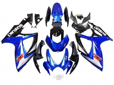 Descuento Carenados Moto Suzuki GSXR 600 / GSXR 750 2006-2007 - Azul Blanco Negro Rojo
