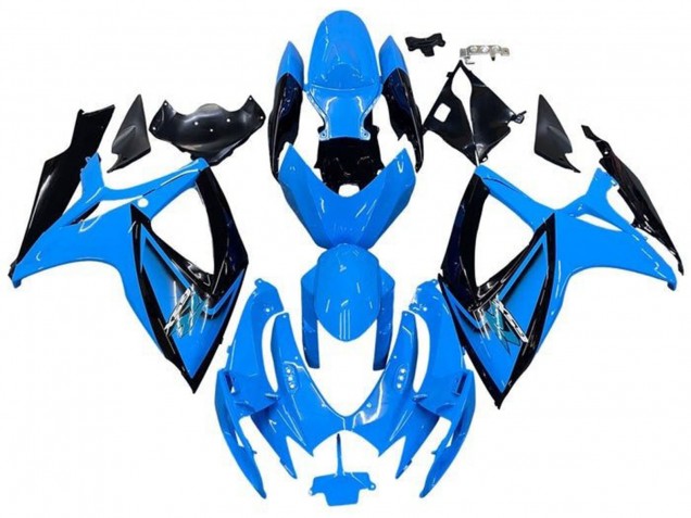 Descuento Carenados Moto Suzuki GSXR 600 / GSXR 750 2006-2007 - Azul Claro Negro