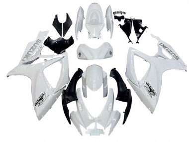 Descuento Carenados Moto Suzuki GSXR 600 / GSXR 750 2006-2007 - Blanco Negro