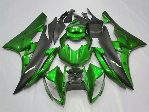 Descuento Carenados Moto Yamaha YZF R6 2006-2007 - Verde Negro Mate