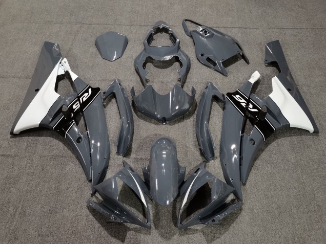 Descuento Carenados Moto Yamaha YZF R6 2006-2007 - Nardo Gris Blanco Negro