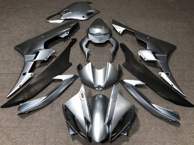 Descuento Carenados Moto Yamaha YZF R6 2006-2007 - Plata Negro Mate