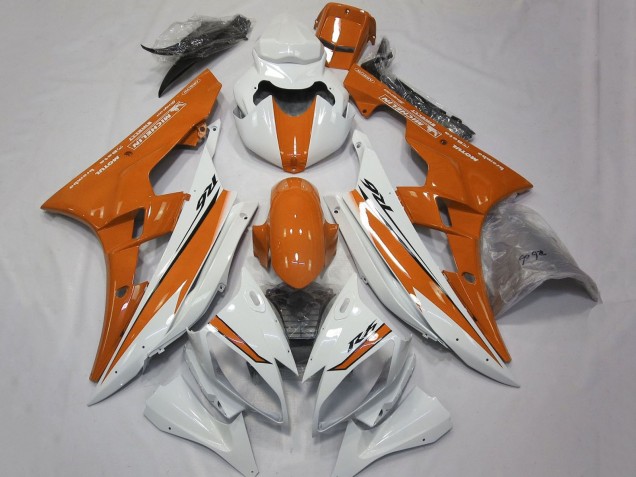 Descuento Carenados Moto Yamaha YZF R6 2006-2007 - Blanco Naranja