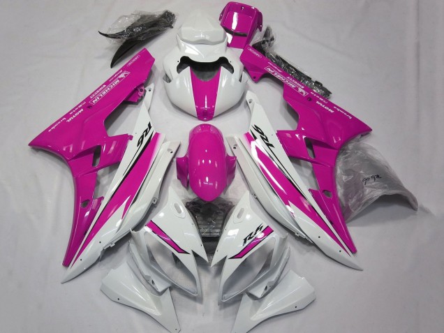 Descuento Carenados Moto Yamaha YZF R6 2006-2007 - Blanco Rosa