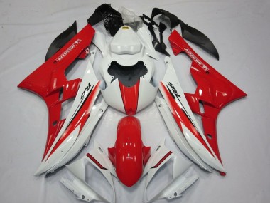 Descuento Carenados Moto Yamaha YZF R6 2006-2007 - Blanco Rojo