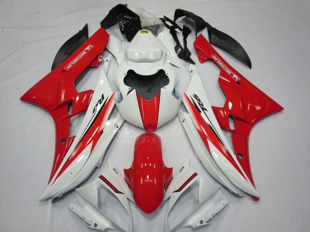 Descuento Carenados Moto Yamaha YZF R6 2006-2007 - Blanco Rojo