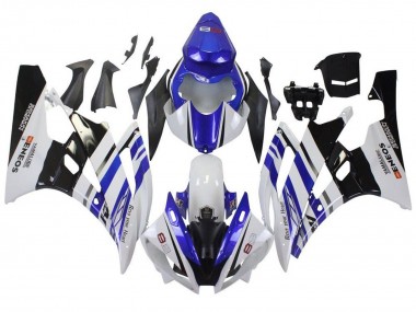 Descuento Carenados Moto Yamaha YZF R6 2006-2007 - Blanco Azul Negro ENEOS Yamalube