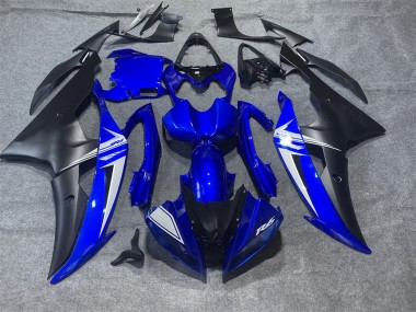 Descuento Carenados Moto Yamaha YZF R6 2008-2016 - Azul Blanco Negro Mate