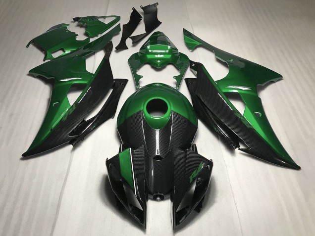 Descuento Carenado Moto Yamaha YZF R6 2008-2016 - Verde FibraCarbono Estilo