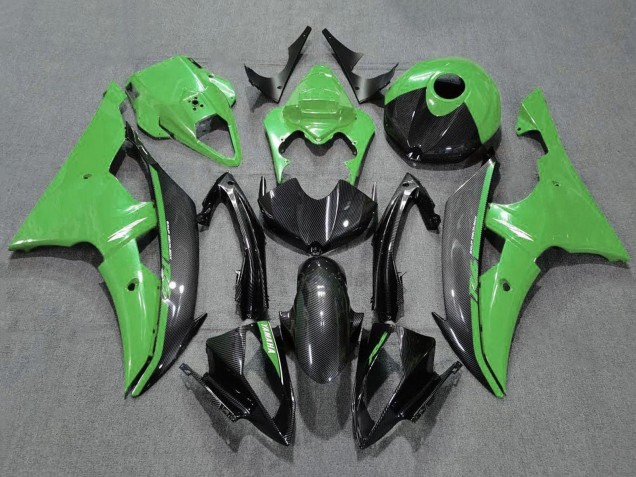 Descuento Carenados Moto Yamaha YZF R6 2008-2016 - Verde FibraCarbono Estilo