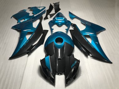 Descuento Carenados Moto Yamaha YZF R6 2008-2016 - Azul FibraCarbono Estilo