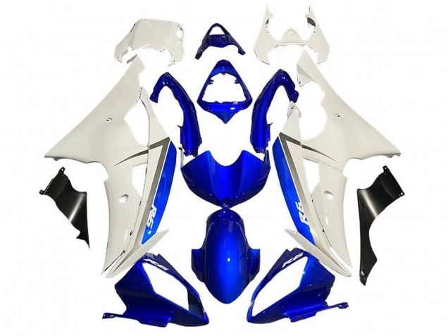 Descuento Carenado Moto Yamaha YZF R6 2008-2016 - Blanco Azul Negro